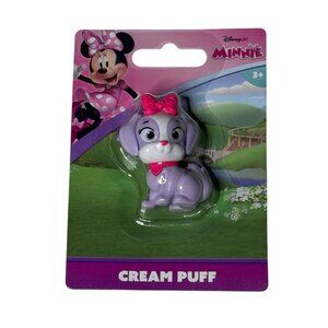Disney Minnie Mouse Cream Puff Puppy Figure Collectible Toy